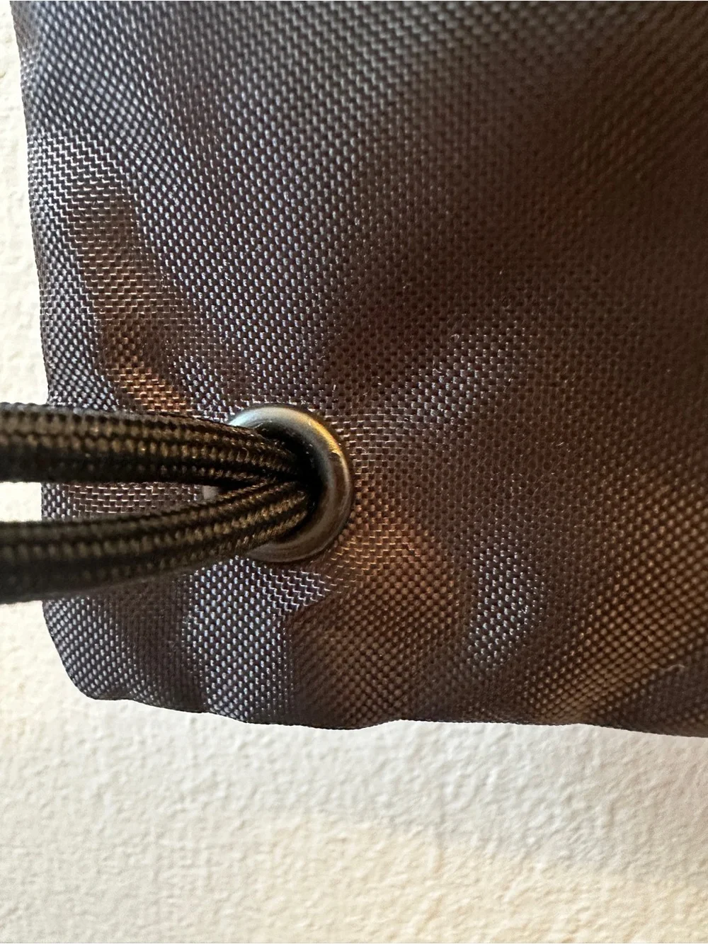 BALENCIAGA Black Drawstring Nylon Backpack Sack